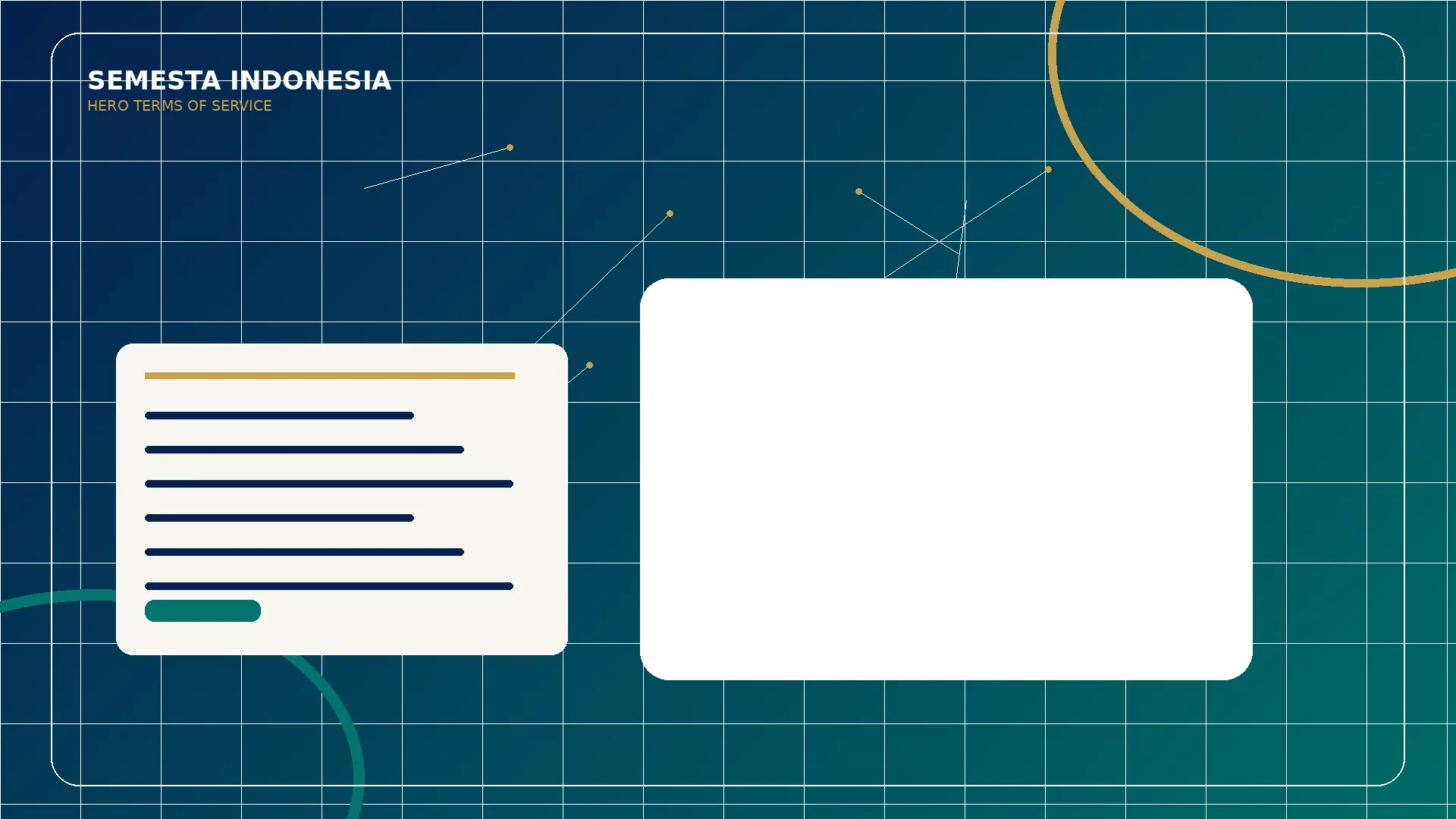 Dokumen perjanjian bisnis untuk Terms of Service Semesta Indonesia sebagai event organizer dan destination management company