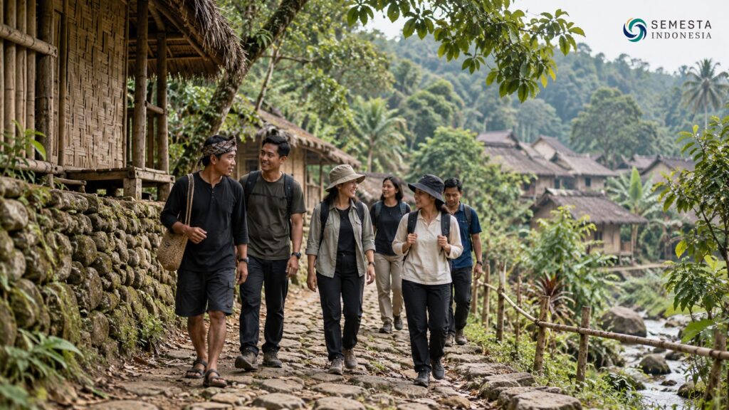 Private Trip Baduy untuk grup bersama Semesta Indonesia di kawasan Baduy Kanekes Banten